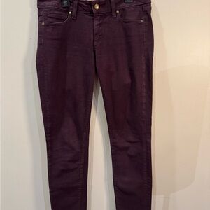 PAIGE Women’s Rich Burgundy Jeans, size 27